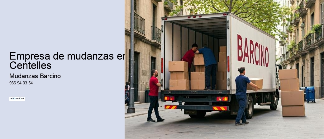 Empresa de mudanzas en Centelles 