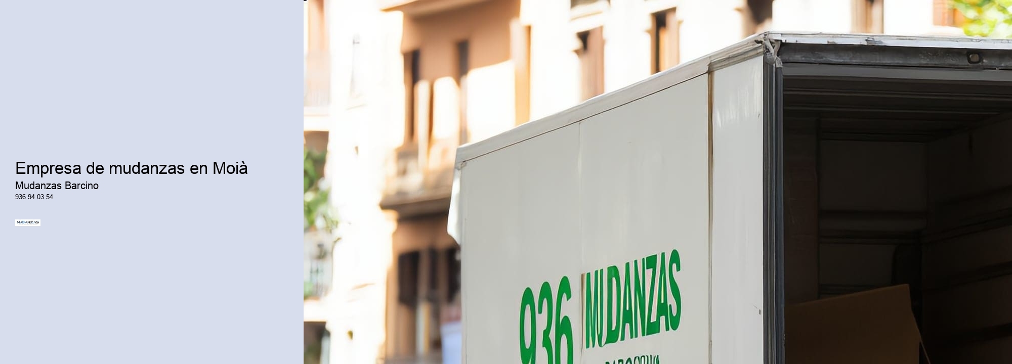 Empresa de mudanzas en Moià 