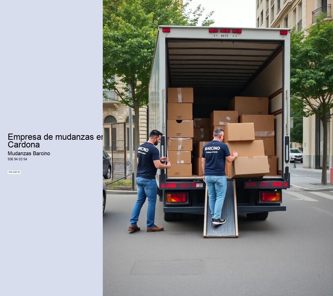 Empresa de mudanzas en Cardona 