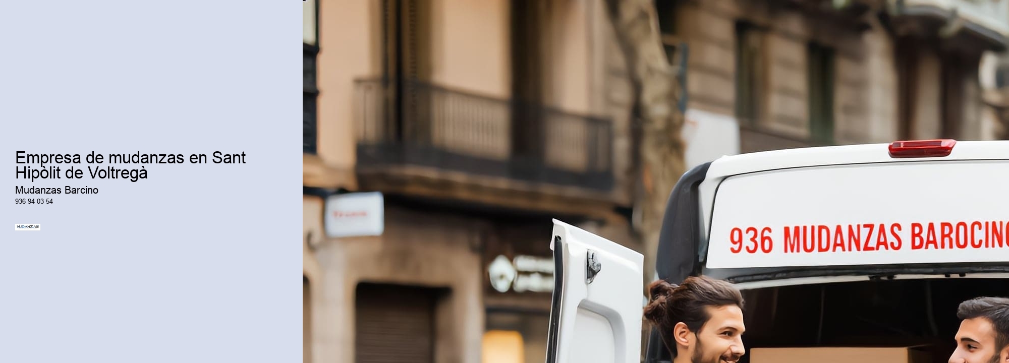 Empresa de mudanzas en Sant Hipòlit de Voltregà 