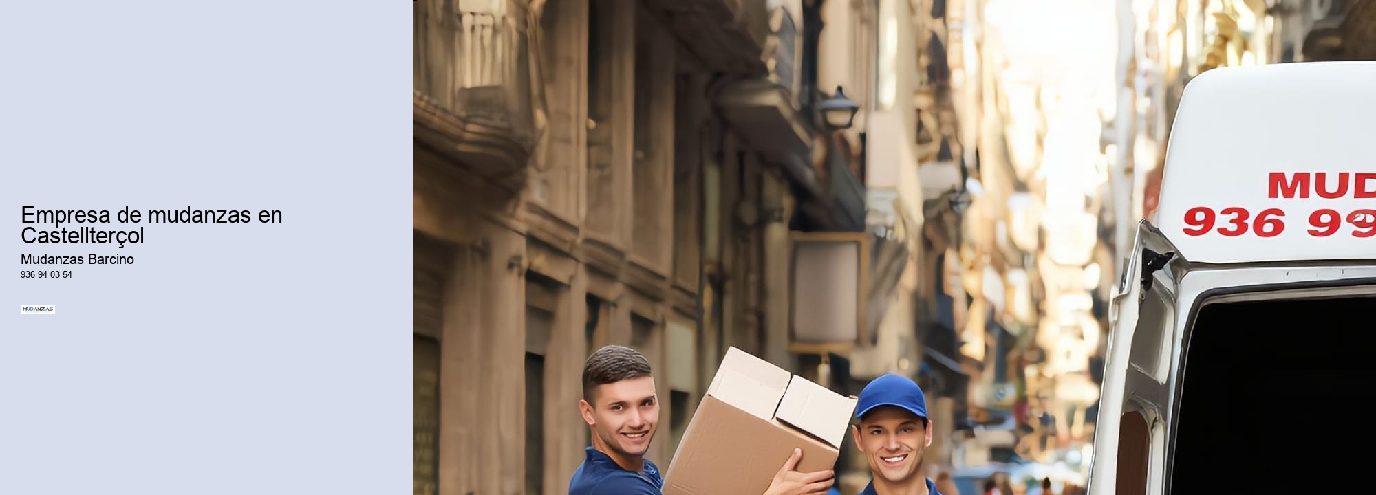 Empresa de mudanzas en Castellterçol 