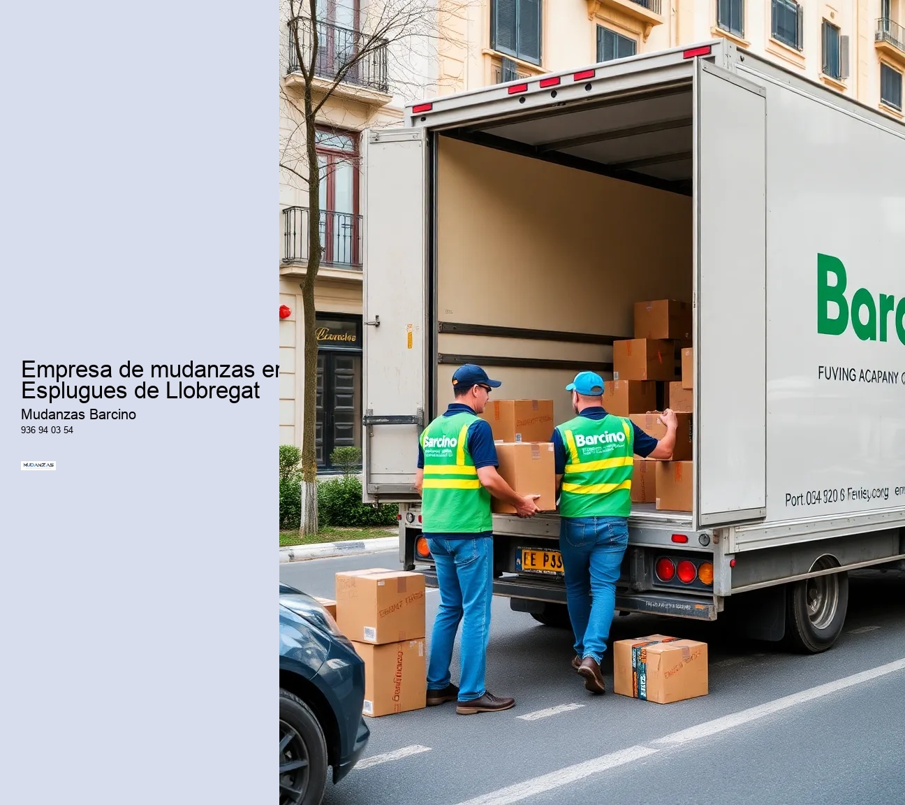 Empresa de mudanzas en Esplugues de Llobregat 