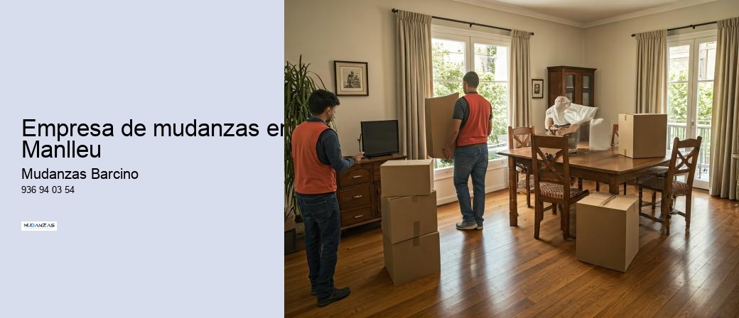 Empresa de mudanzas en Manlleu 