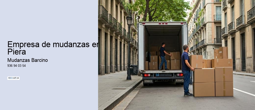 Empresa de mudanzas en Piera 