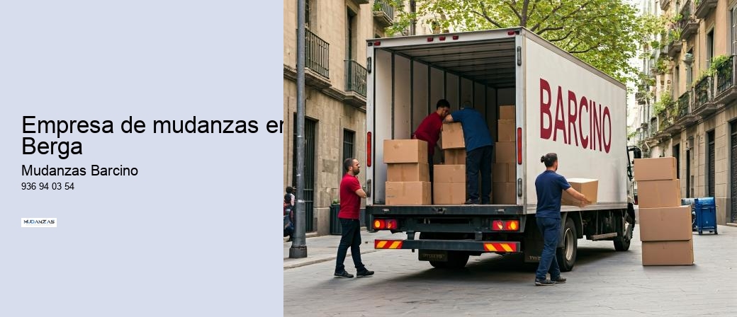 Empresa de mudanzas en Berga 