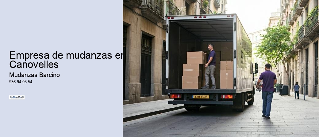 Empresa de mudanzas en Canovelles 