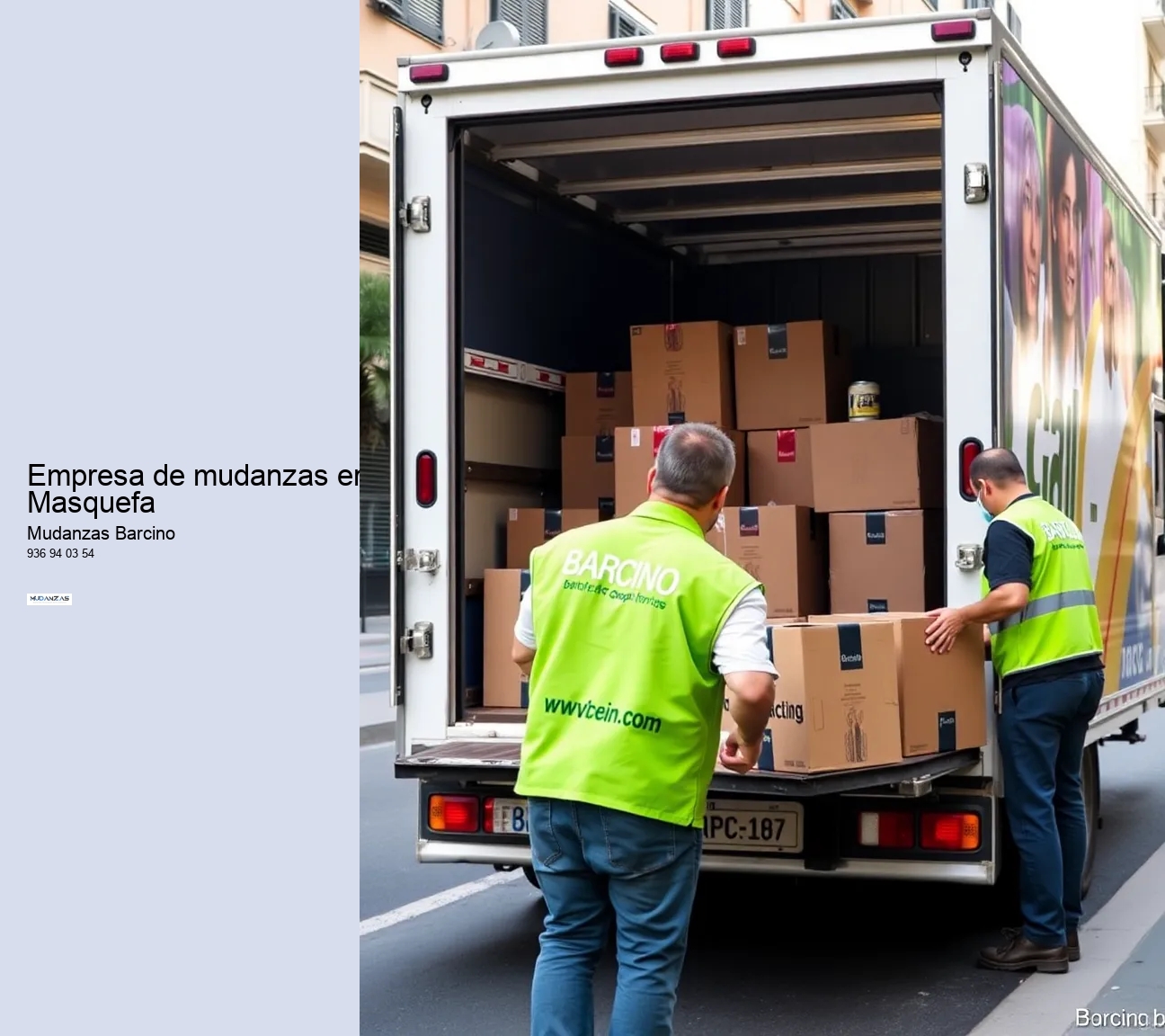 Empresa de mudanzas en Masquefa 