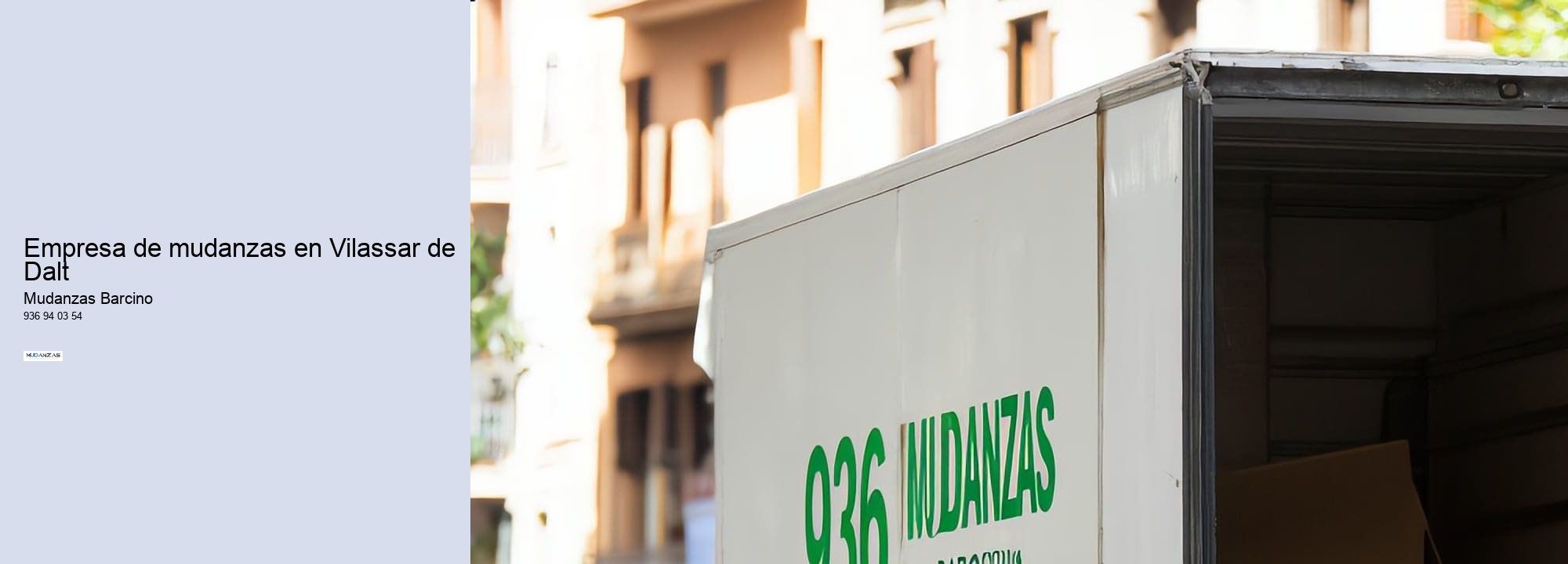Empresa de mudanzas en Vilassar de Dalt 