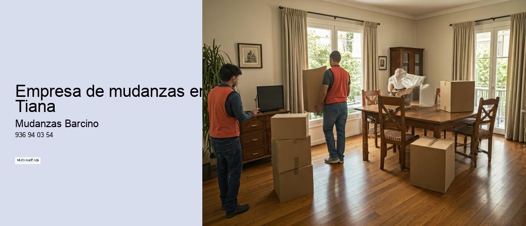 Empresa de mudanzas en Tiana 