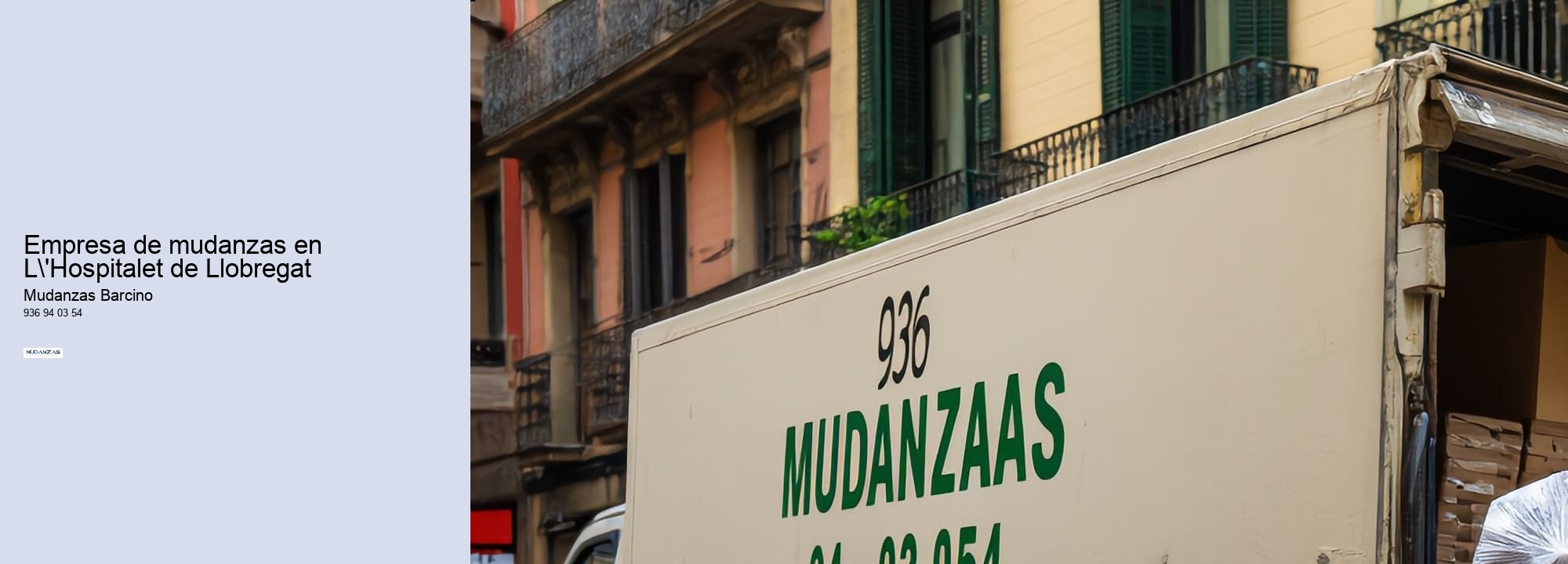 Empresa de mudanzas en L'Hospitalet de Llobregat 