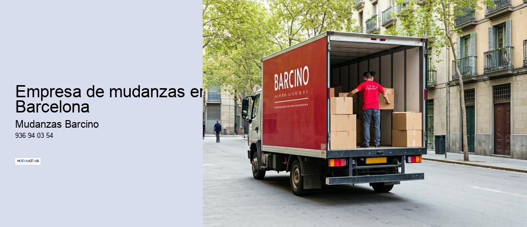Empresa de mudanzas en Barcelona 